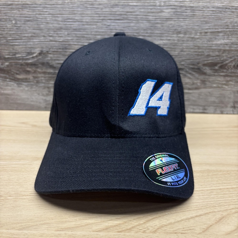 Todd's Station 14 Hat Cap Fitted Mens L XL Black Flexfit Embroidered